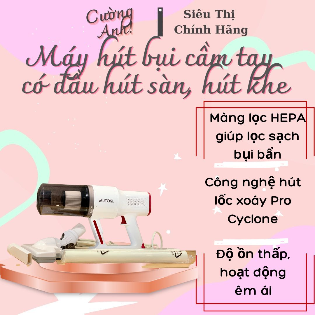 Máy hút bụi cầm tay MUTOSI MV-H3400 Hàng chính hãng