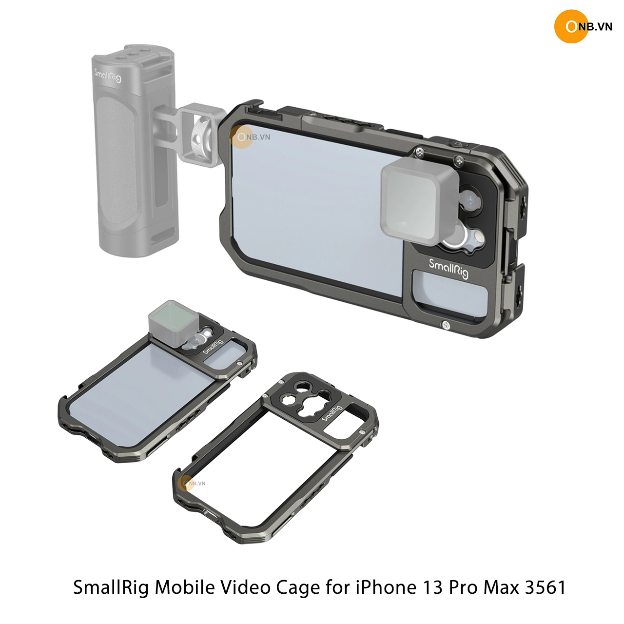 SmallRig Cage i-Phone 13 Pro Max - Khung bảo vệ kim loại hỗ trợ quay 3561