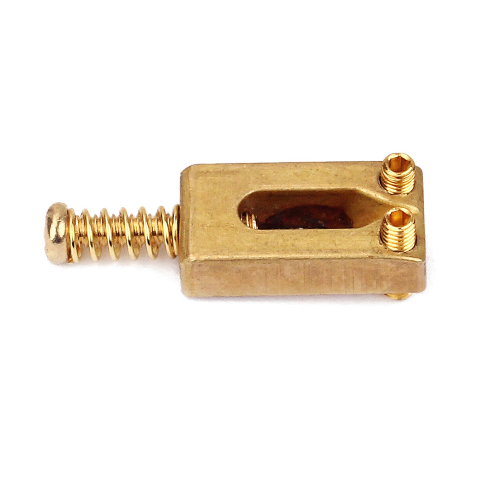 6pc/set Brass Gold Guitar Bridge Saddles fit for ST Electric Stringed Guitar Replacement