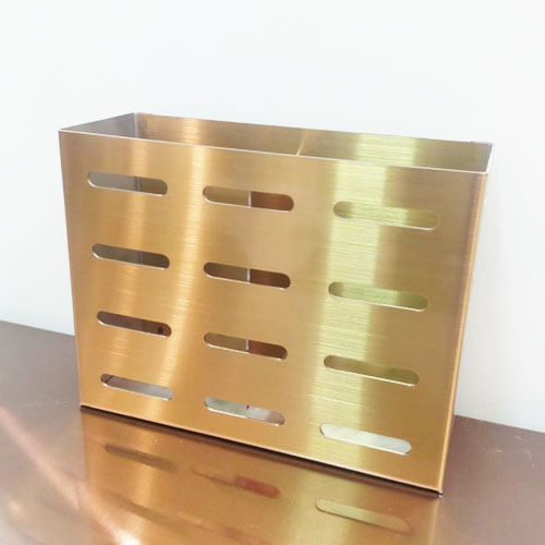 Ống cắm đũa treo tường bằng inox 304 sang trọng 2 ngăn đũa và thìa