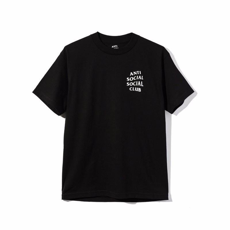 Áo thun Anti Social Social Club form rộng nam nữ unisex, màu đen, tay ngắn, tay lỡ FreeSize