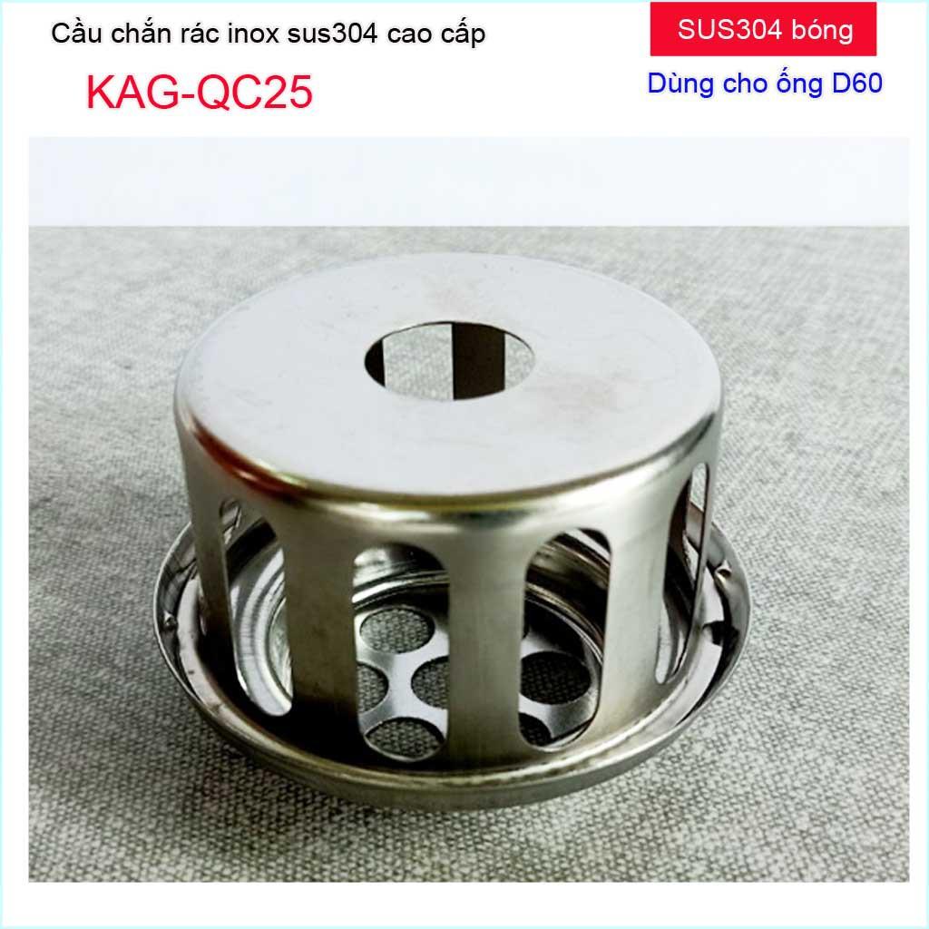 Cầu chắn rác sân thượng inox SUS304 ống D60, D90, cầu chặn rác, cầu thoát nước mưa