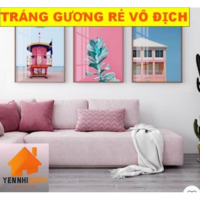 Tranh đồng hồ, 4 mẫu tranh tráng gương giá xưởng, tranh treo tường