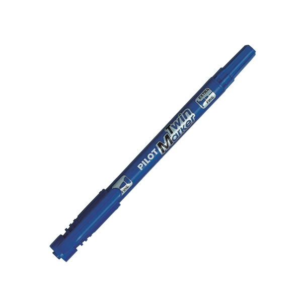 Bút Pilot Lông Dầu Twin Marker Ngòi 0.8 - 2mm- Mực Xanh - SCA-TM