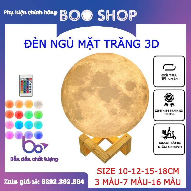 Đèn Ngủ Mặt Trăng 3D - size 10cm-13cm-15cm-18cm-20cm