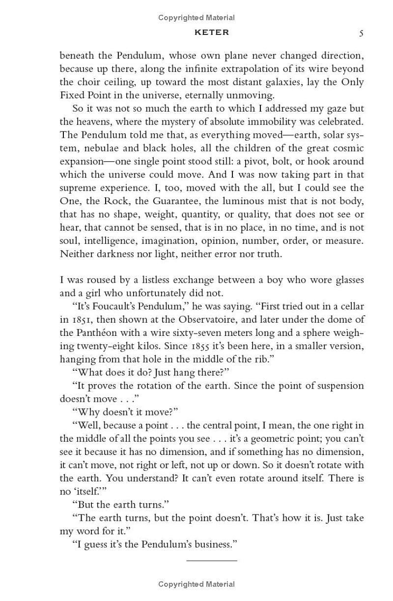 Sách ngoại văn: Foucault's Pendulum