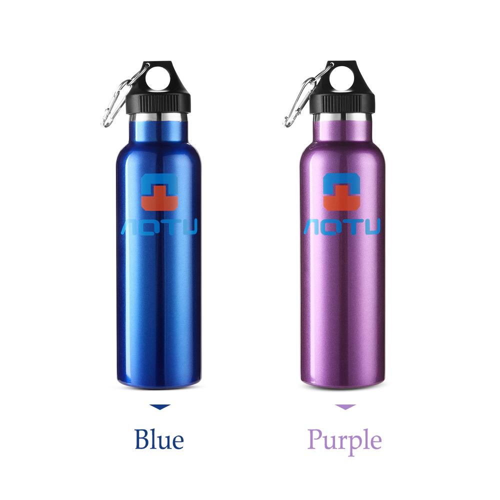 Bình nước bằng thép không gỉ hai vách ngăn cách nhiệt 600ml kèm cọ vệ sinh