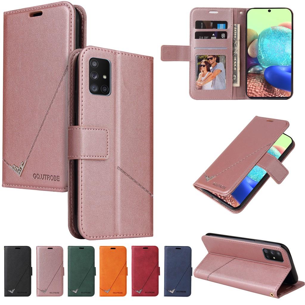Bao da điện thoại dạng ví cho Samsung Galaxy Note20 Ultra A71 A51 5G M51 M31 M31S