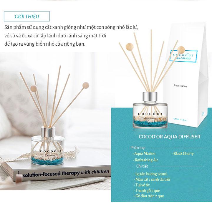 Tinh dầu tán hương COCOD’OR REED DIFFUSER AQUA 120ml