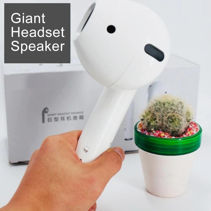 Chế độ tai nghe khổng lồ quá khổ Loa Bluetooth Máy nghe nhạc tai nghe không dây Loa siêu trầm Phát lại đài phát thanh âm thanh nổi HiFi Soundbar Màu sắc: Xanh lam