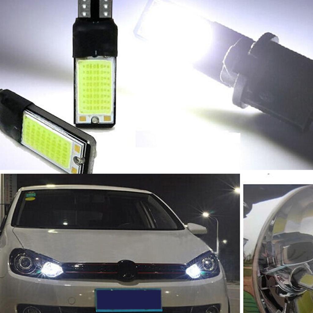 2PCS T10 194 168 6W LED No Error Side Lamp Wedge Light Bulb White