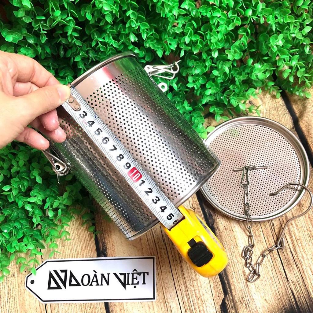 Dụng cụ Lọc Trà, Lọc Gia Vị Inox Không Gỉ Cao Cấp - Có móc treo tiện dụng