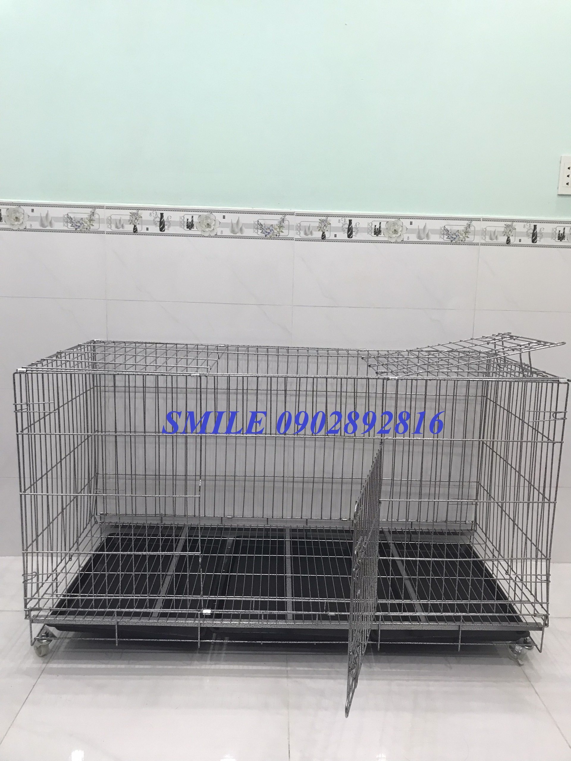 CHUỒNG CHÓ SIZE LỚN 1MX60X70CM GẤP GỌN TIỆN LỢI DÀNH CHO PET LỚN