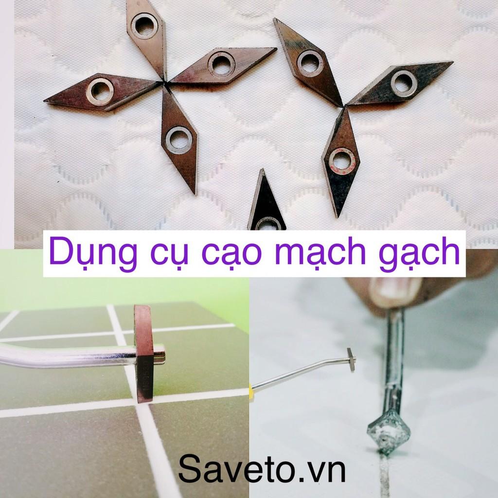 Đầu cạo mạch gạch thay thế keo saveto, keo silicone- combo 3 đầu cạo