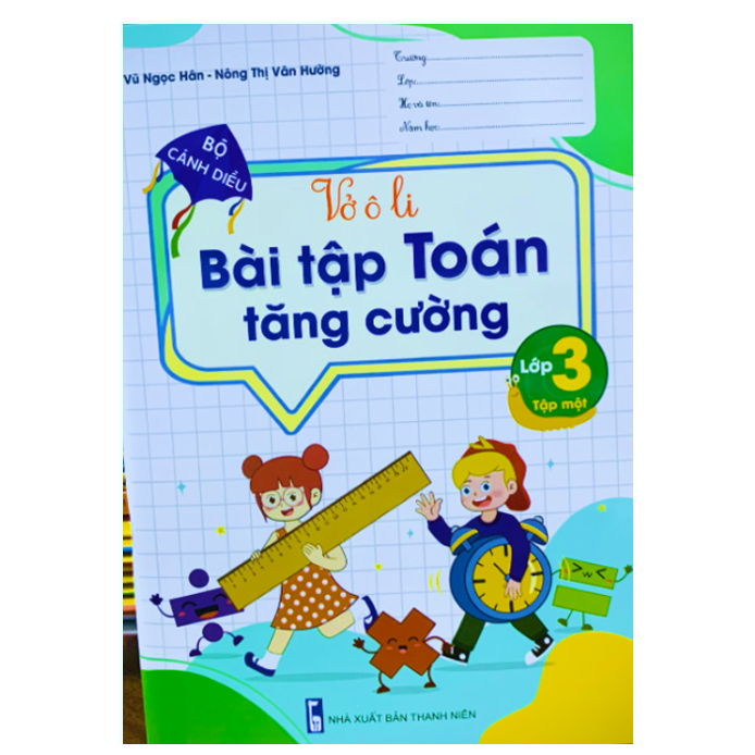 Sách - Vở Ô li Bài Tập Toán Tăng Cường lớp 3 - tập 1