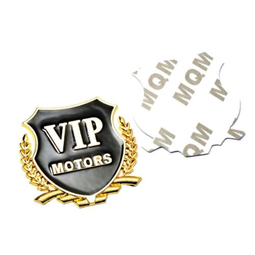 BỘ 02 LOGO VIP MOTOR DÁN XE Ô TÔ, XE MÁY