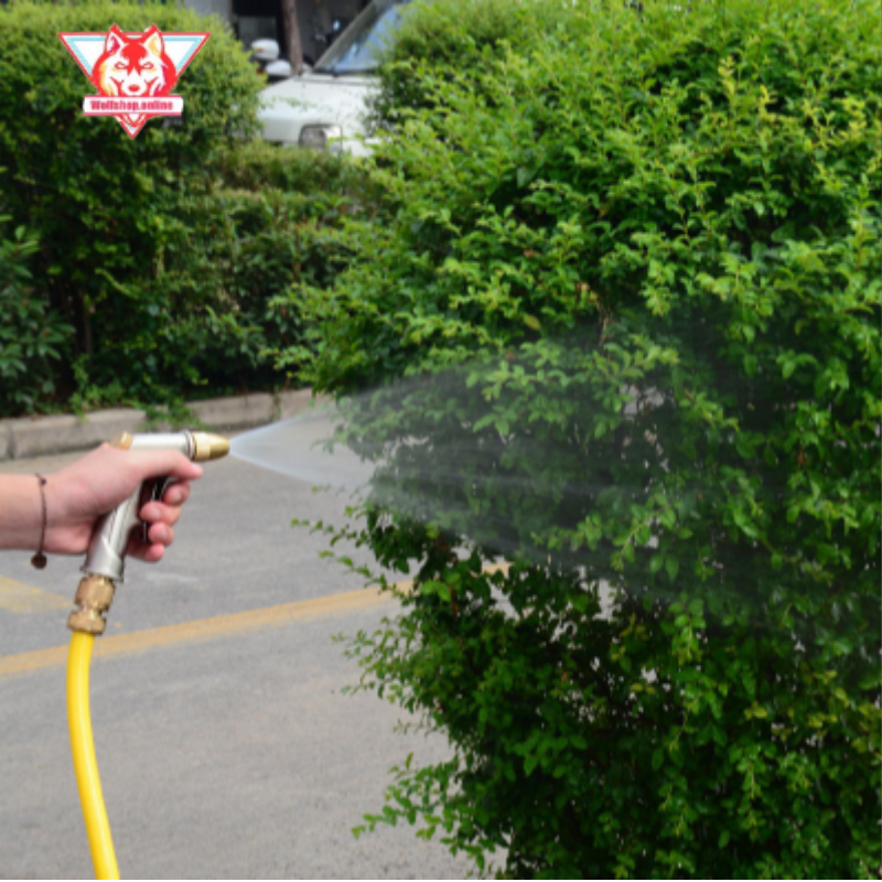 Vòi xịt tăng áp đa chức năng tưới cây, vệ sinh nhà cửa, rửa xe với 2 chế độ loại 15m