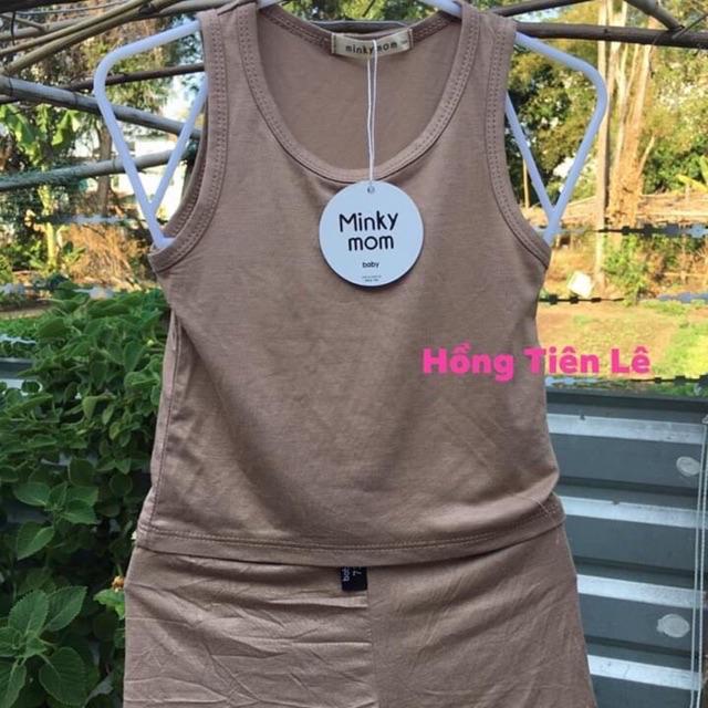 Bộ ba lỗ Minky Mom thun lạnh mềm mịn mát cho bé từ 5kg-19kg ( HÀNG CHUẨN )