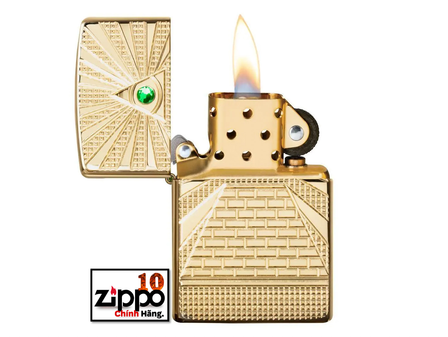 Bật lửa ZIPPO 49060 Armor Eye of Providence Design - Chính hãng 100%