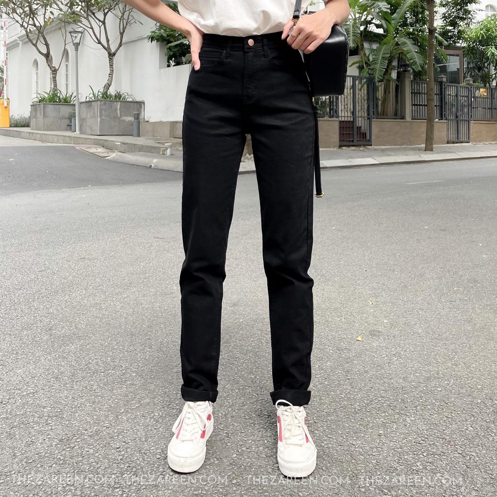 QUẦN JEANS BAGGY BASIC ZAREEN JEA128 ĐEN