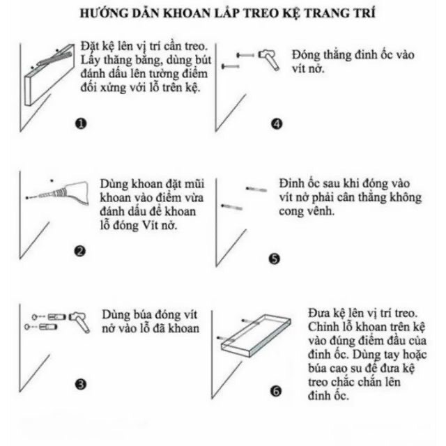 Kệ gỗ treo tường – Trang trí cho phòng đẹp và hiện đại - dài 60cm - 1 chiếc