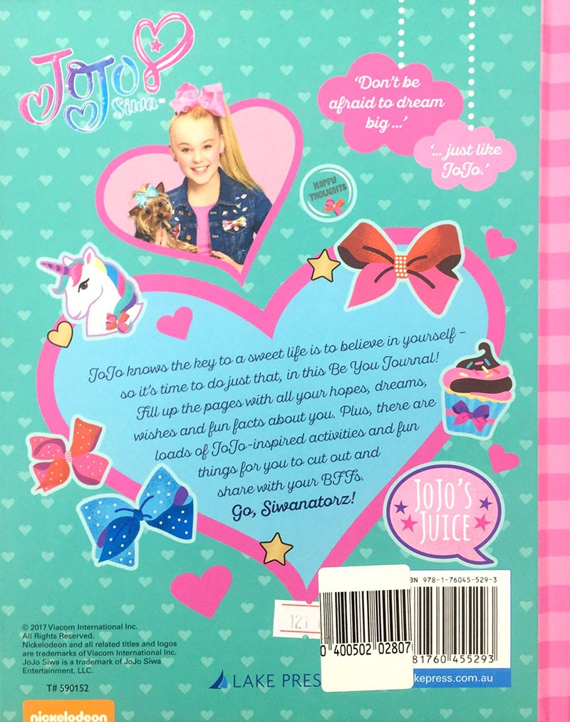 Jojo Siwa Be You Journal