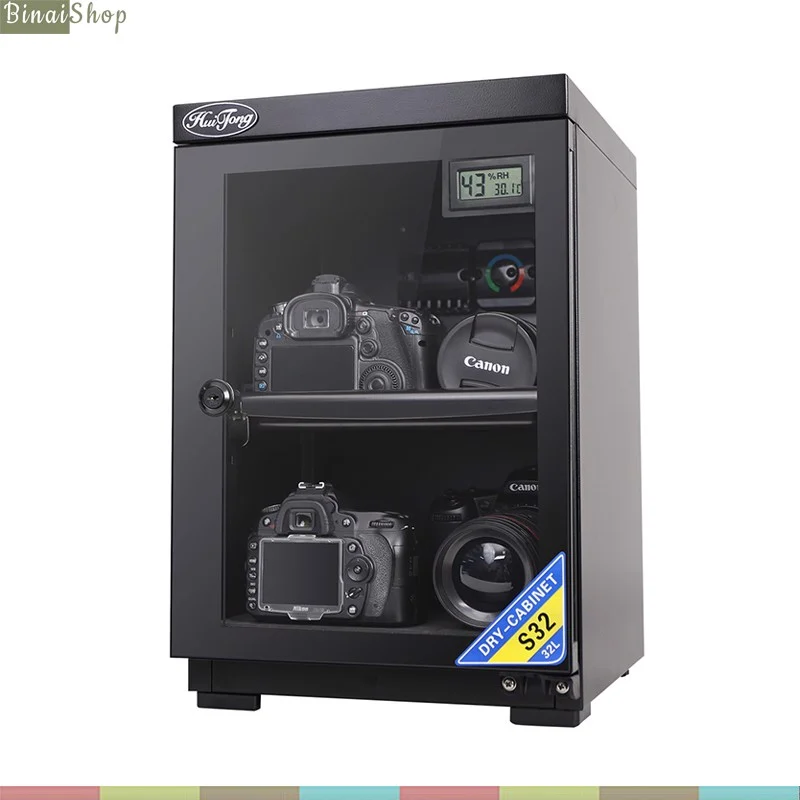 Tủ Chống Ẩm Huitong S-32 , Màn Hình LCD, Điều Chỉnh Cơ
