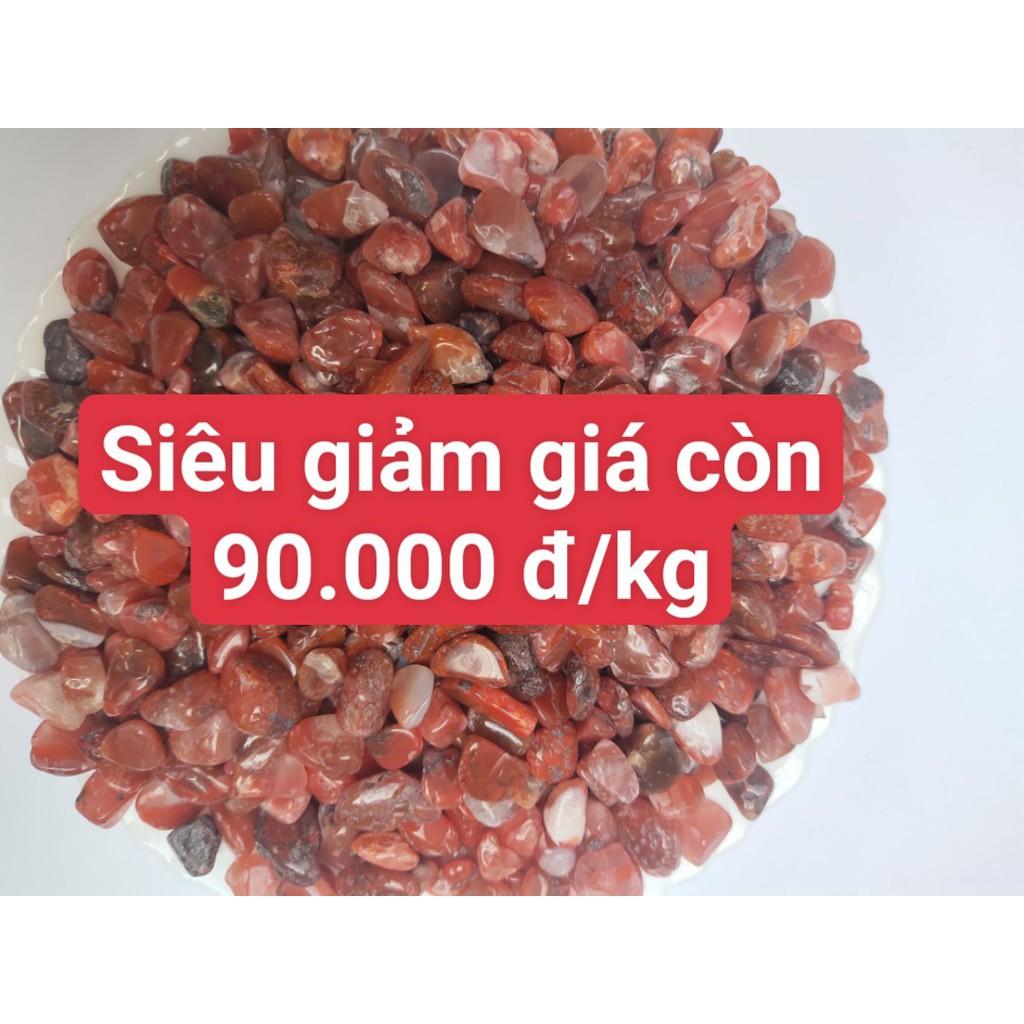 Đá mã não đỏ tự nhiên giá khuyến mãi còn 90 k/kg