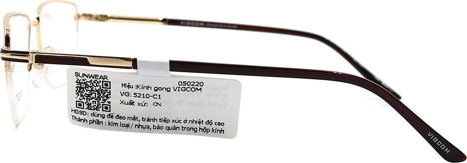 Gọng kính chính hãng Vigcom VG5210