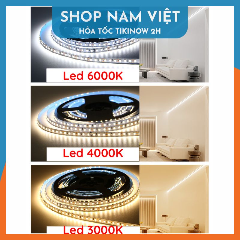 Dây Đèn LED 2835 12V Siêu Sáng 120 Led / Mét (Cuộn 5m - Không kèm nguồn)