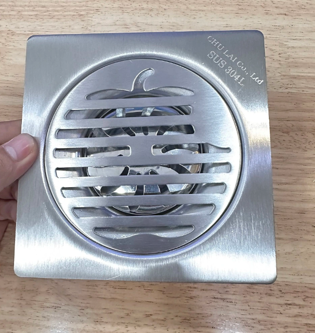 Hố ga thoát sàn nước chống hôi ngược lưỡi gà hàng dày 1.5 ly inox 304 cao cấp loại mới (Tặng kèm quà ngẫu nhiên)