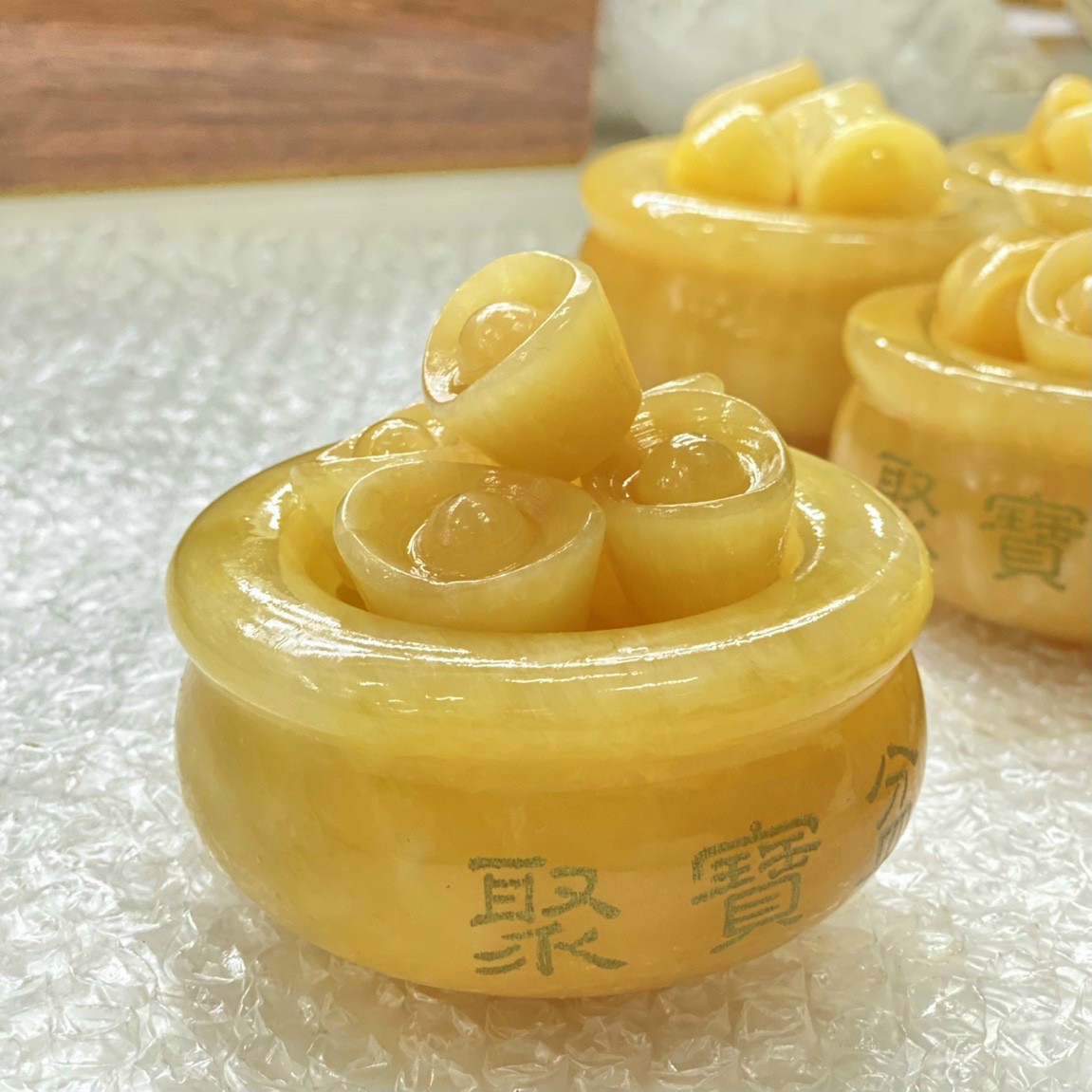 Bát Tụ Bảo + 10 thỏi vàng, Đường Kính 10cm - Bát Tụ BảoNgọc Hoàng Long Chiêu Tài, Chiêu Lộc