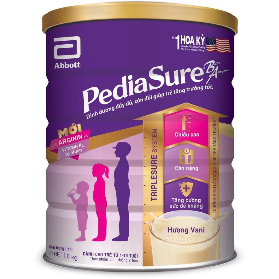 Combo 4 Sữa Bột Abbott Pediasure 1,6kg cho trẻ 1-10 tuổi