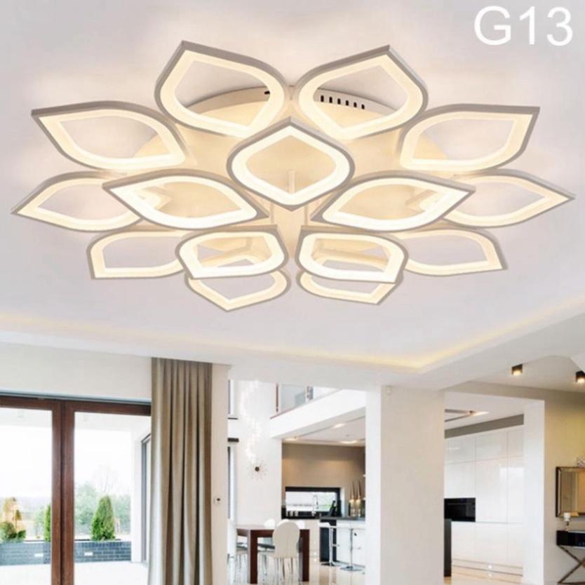 Đèn LED Mâm Ốp Trần MN022 , LED trang trí Phòng Khách, Đèn ốp trần phòng nghỉ - 3 cách thức Sáng DT HQ