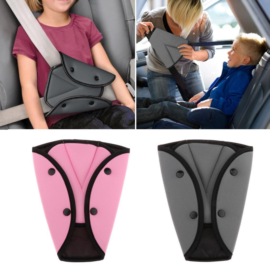 2x Kids Car Safety Seatbelt Adjuster Universal Seat Belt Triangle Holder