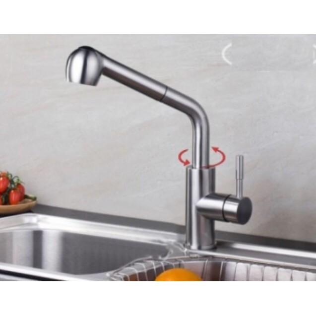 VÒI CHÉN DÂY RÚT HÌNH BÚA INOX 304