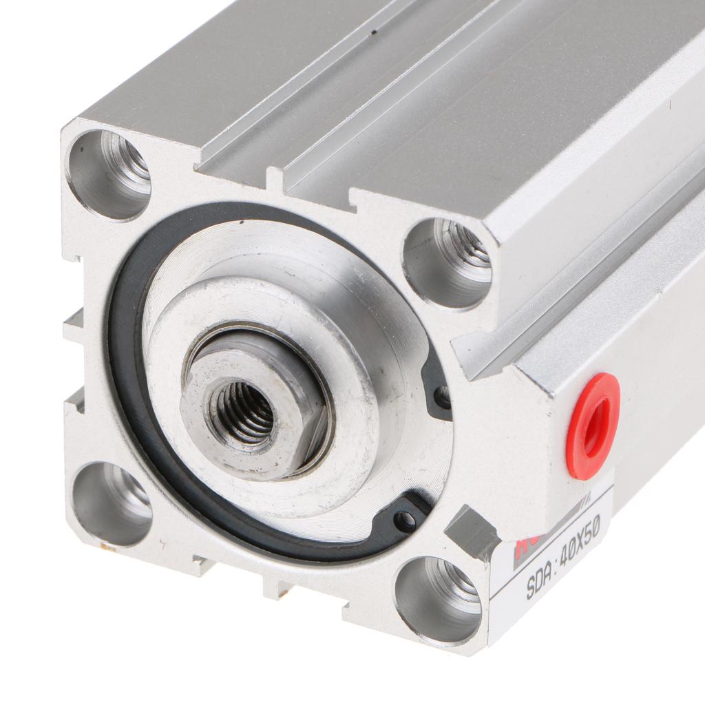 Pneumatic Element 40mmx50mm Double Action Thin Air Cylinder SDA40X50