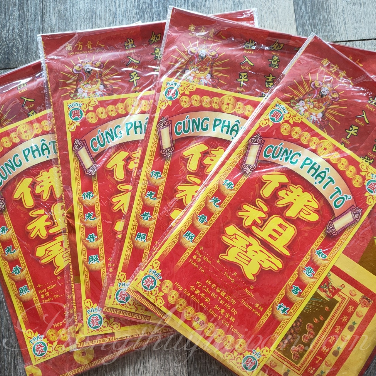 Bộ giấy cúng Phật Tổ thờ cúng