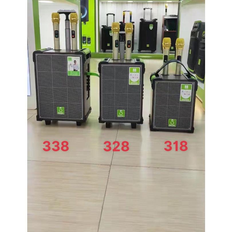 Loa kéo di động SOK NE-338 (Bass 2.5 tấc, 2 micro)