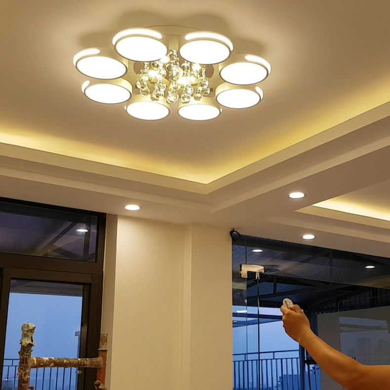 Đèn chùm pha lê phòng khách đẹp - HOMELADY05