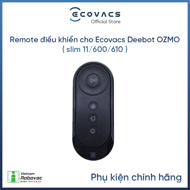 Remote điều khiển robot hút bụi Ecovacs OZMO ( slim 11/ 600 / 610 / U2 PRO ) - Hàng Chính Hãng