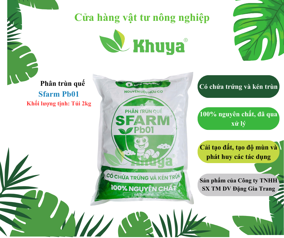 Phân trùn quế Sfarm 2kg