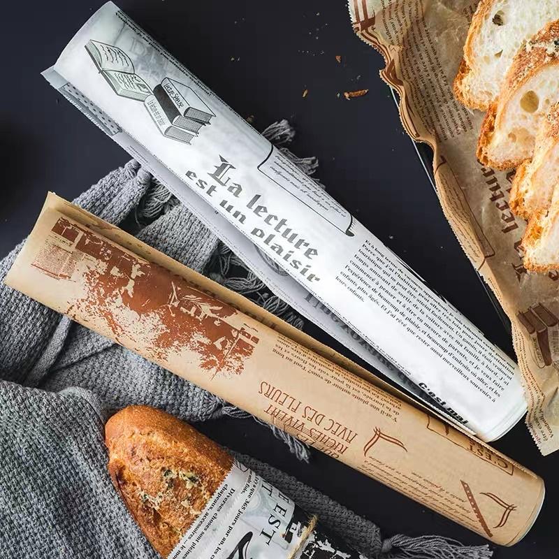 Giấy Nến - Giấy Sáp - Chống Dính - Chống Thấm In Hình Tờ Báo Độc Đáo - Lạ Mắt