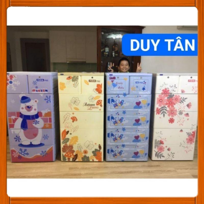 Tủ Nhựa 5 Tầng 6 Ngăn Mina (60 x 48 x 124 cm) Nguyên Thùng Chưa Lắp