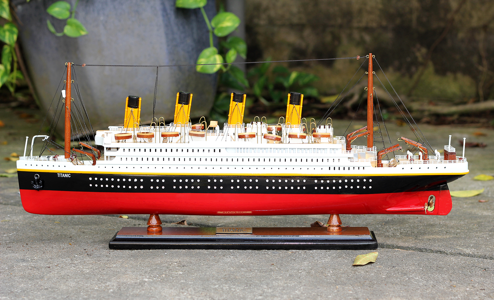 Mô hình tàu Titanic size 60cm (gỗ tự nhiên, hàng xuất khẩu), du thuyền gỗ trang trí, đồ sưu tầm cao cấp