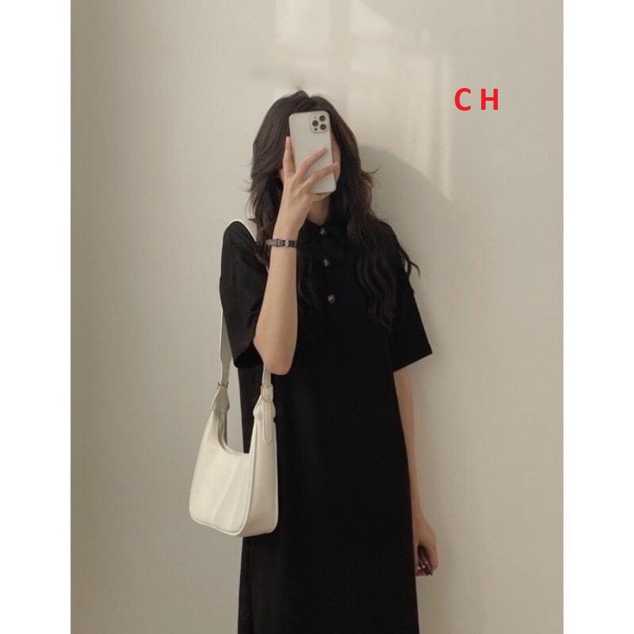 Đầm Suông Cổ Polo Siêu đẹp