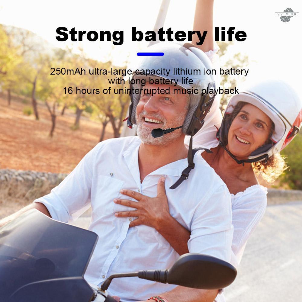 Motorcycle Helmet BT Headset BT 5.0 Wireless Motorcycle Sports Headphoones Supports Automatic Answering High Sound Quality System Helmet Earphones