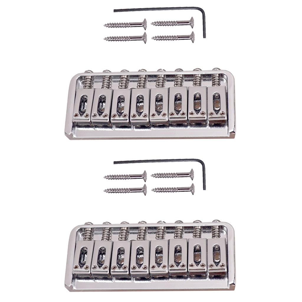 Baoblade 2 chiếc Đàn Guitar Hội Cầu Loại Cố Định 8 Yên Ngựa cho Đàn Guitar Điện Phần