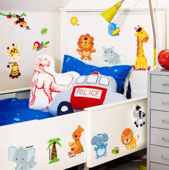 Decal trang trí tường - Những người bạn thú dễ thương