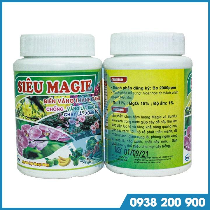 Phân bón lá siêu Magie chai 100 gram - Biến vàng thành xanh, chống vàng lá, bạc lá, xoắn đọt